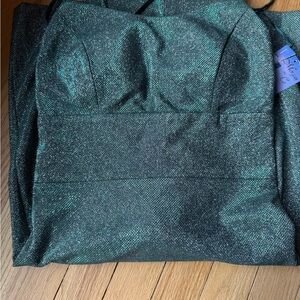 Morgan & Co. Evergreen Short Cocktail Spaghetti Strap Dress